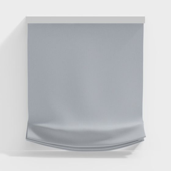 Minimalist Roman Shade 3D Model