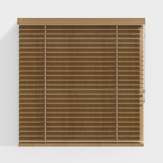 Realistic Wooden Blinds 3D model