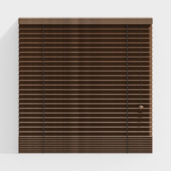 Stylish Wooden Blinds 3D model for Modern Interiors