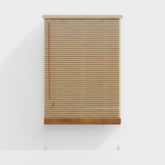 Stylish Wooden Shutter 3D model for Modern Interiors