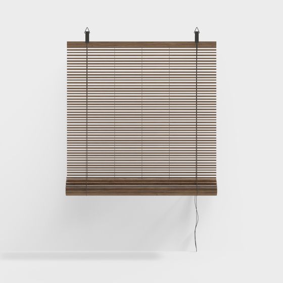 Low-Poly Wooden Blinds 3D model