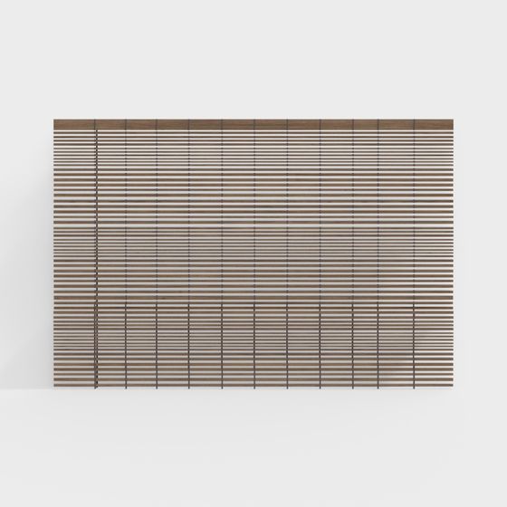 Low-Poly Wooden Blinds 3D model