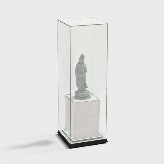 Antique Display Cabinet 3D model