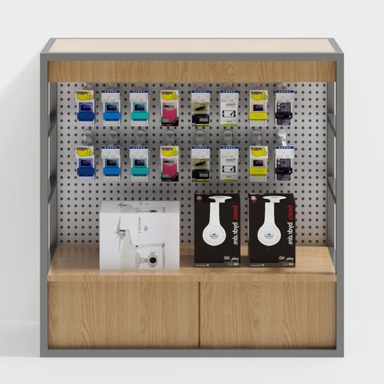 Customizable Tech Stand Tech Showcase Stand 3D model for Modern Retail