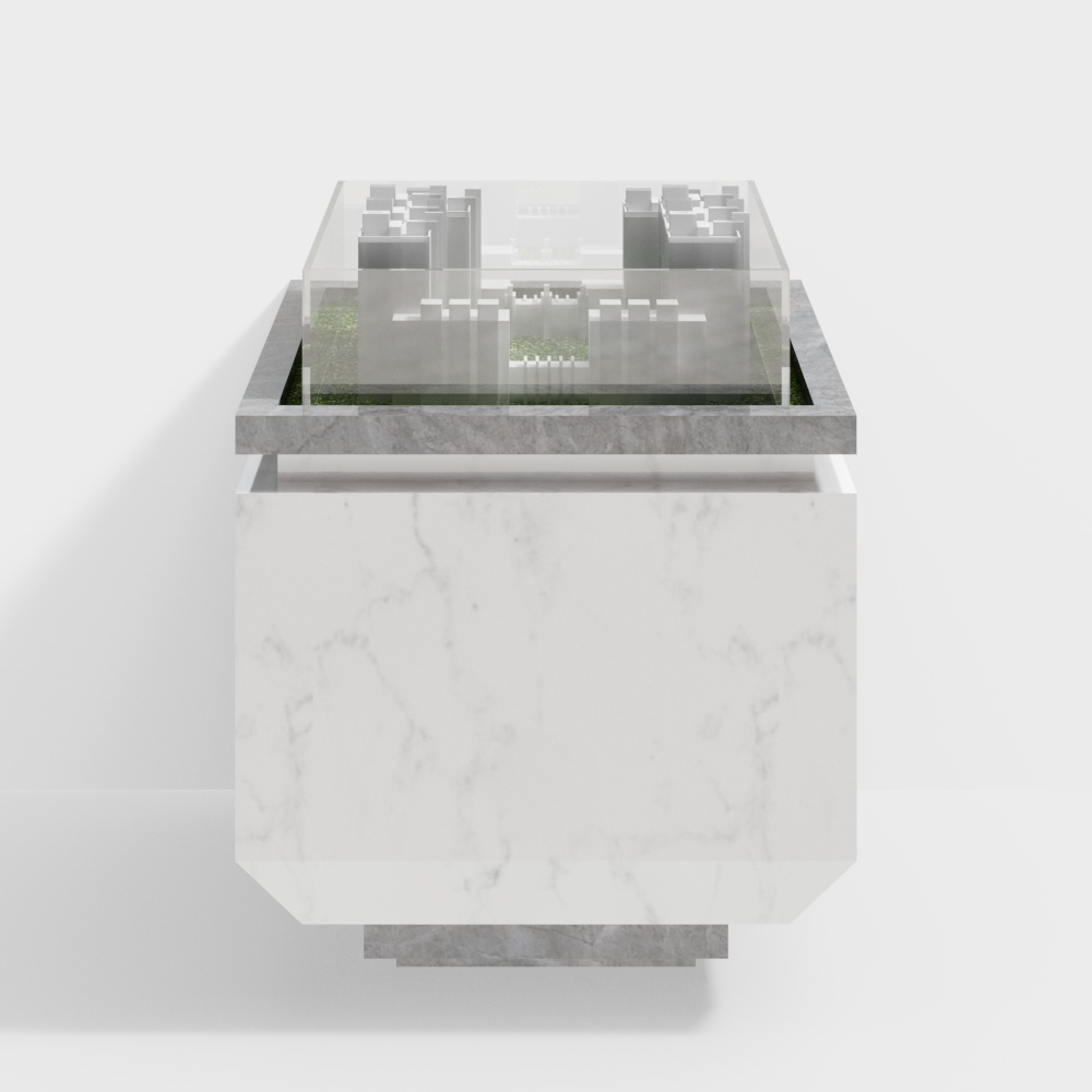 Urban Skyline 3D Model