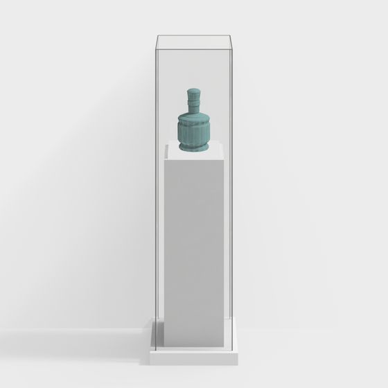 Antique Bottle Display Rack 3D model