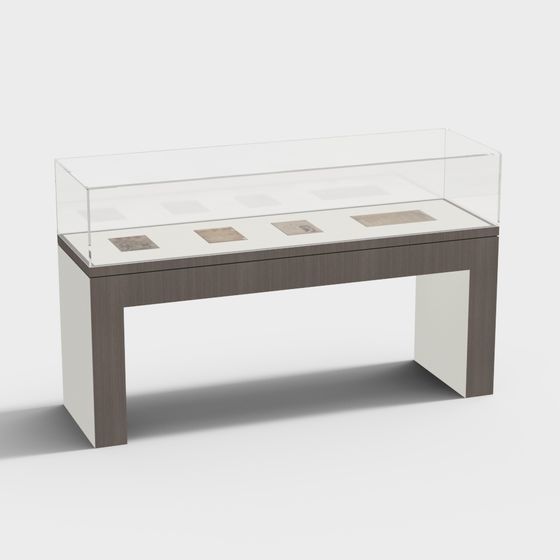 Detailed Showcase Display Cabinet 3D model