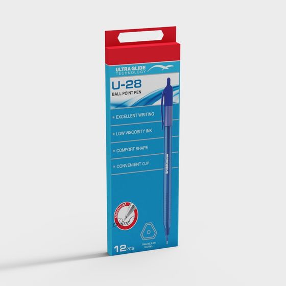 U-28 Ball Point Pen Package 3D model