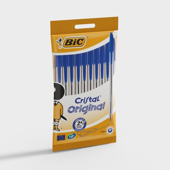 Vibrant BIC Cristal Original Pen Bag 3D model