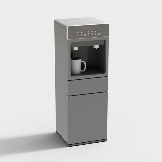 Modern Low-Poly Water Dispenser 3D model