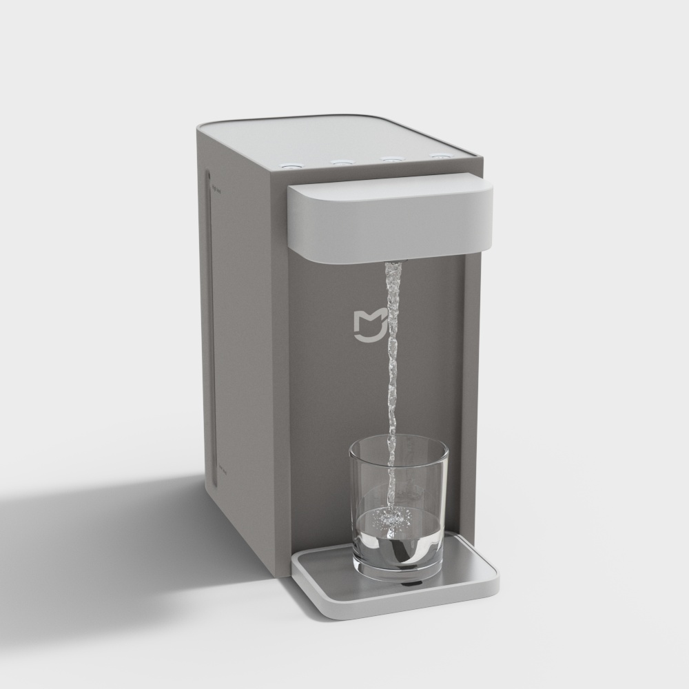 Minimalist Tech-Inspired Water Dispenser 3D model