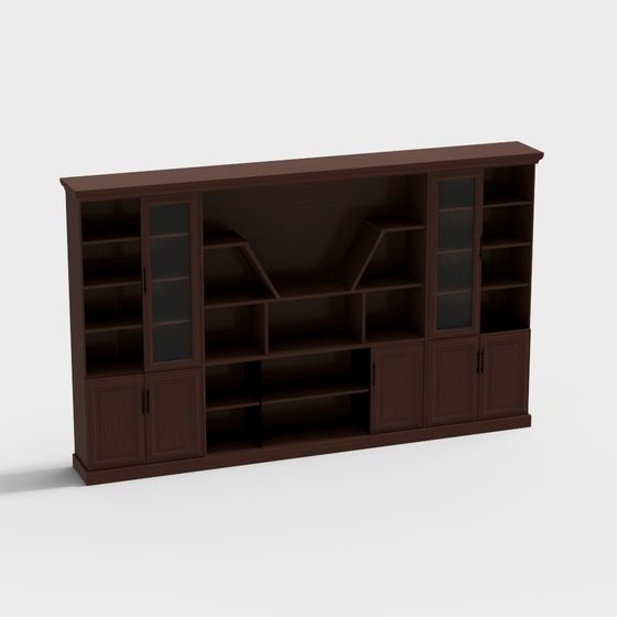 Chic Bookshelf 3D model