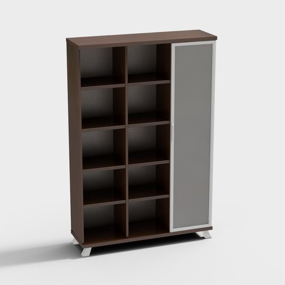 Modern Minimalist Bookshelf 3D model