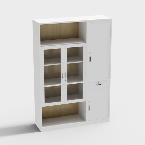 Modern Office Storage Cabinet 3D model