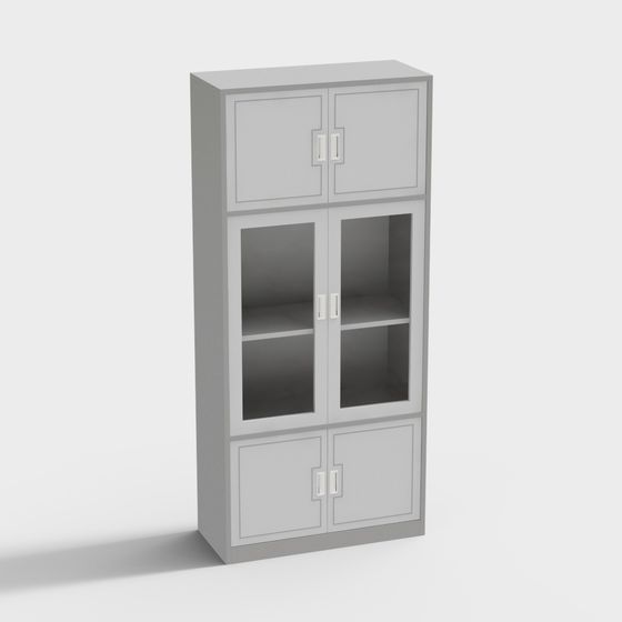 Modern Minimalist Bookcase 3D model