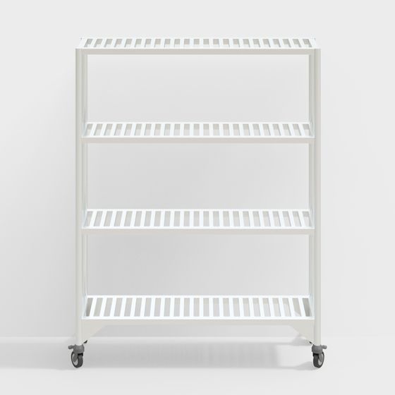 Minimalist Mobile Bookshelf 3D model