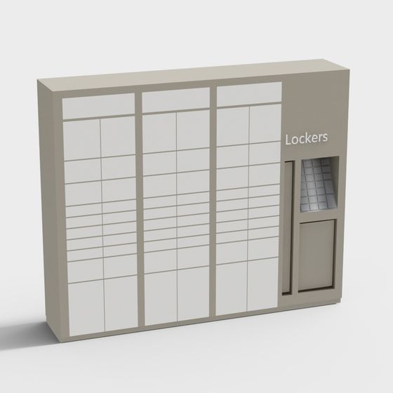 Elegant Locker Room 3D model for Various Settings