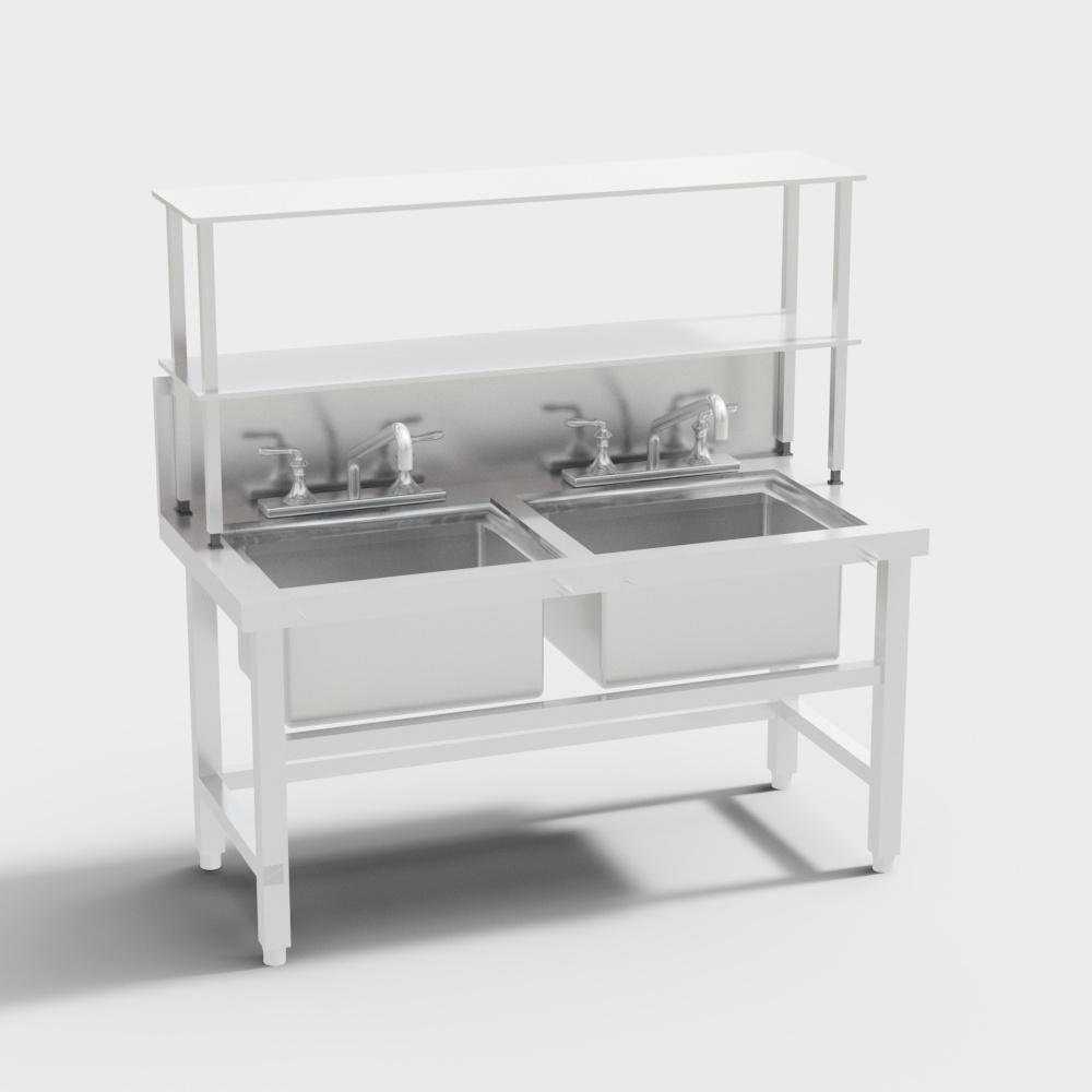 Commercial kitchen cabinet rack