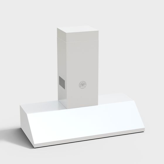 Urban Minimalist Hood 3D model for Modern Spaces