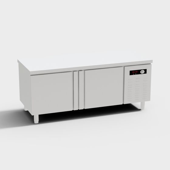 Modern Low-Polygon Refrigeration Workbench 3D model