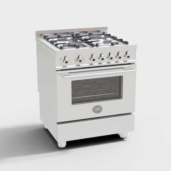 Classic Gas Stove 3D model for Modern Kitchens