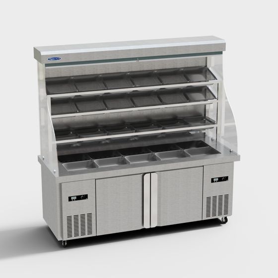 Commercial Refrigerated Display Case 3D model