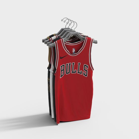 Chicago Bulls Jersey Low-Poly 3D model for Creative Projects