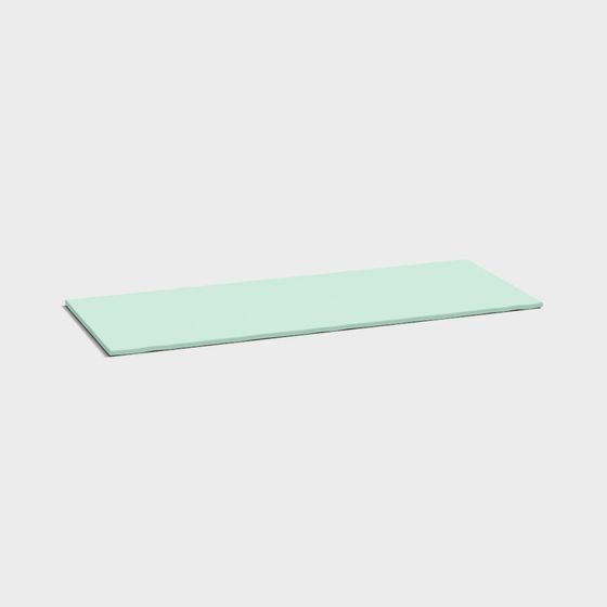 Mint Palette Low-Poly Bench 3D model