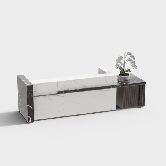 Urban Reception Desk 3D Model