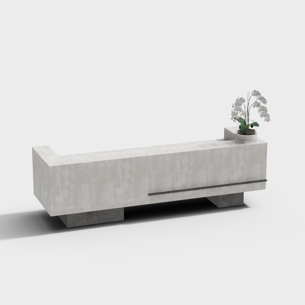 Modern office space front desk