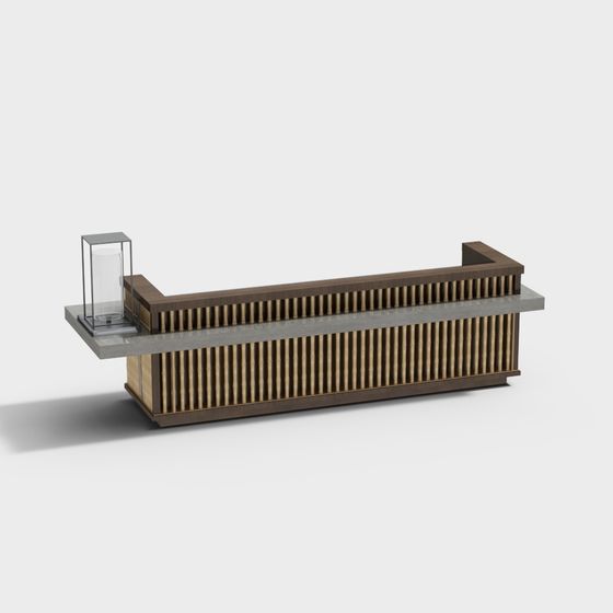 Minimalist Reception Desk 3D model