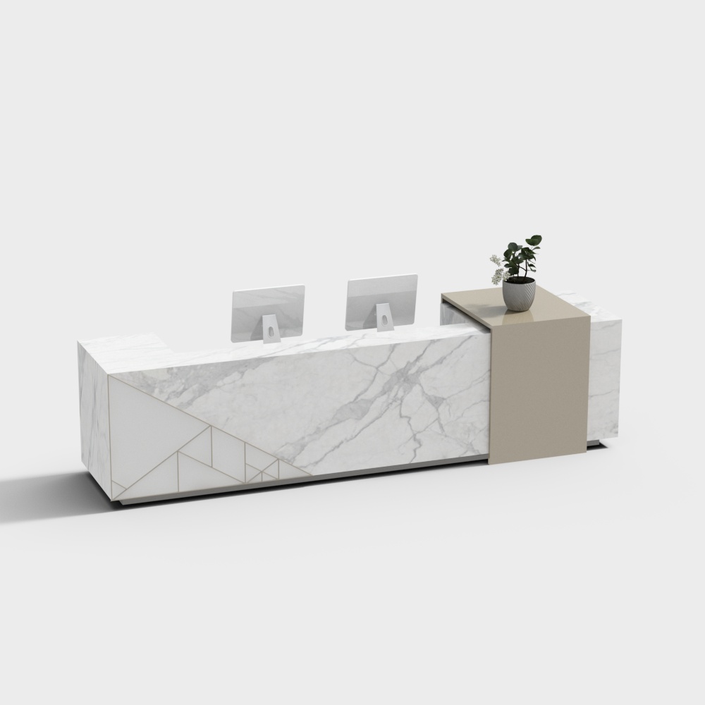 Modern office space front desk
