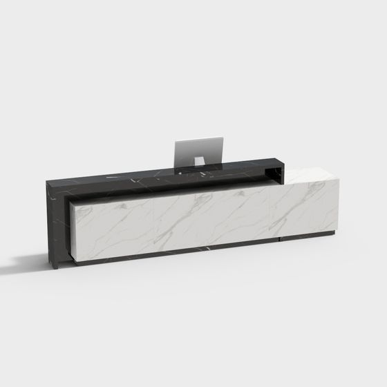 Minimalist Reception Desk 3D model