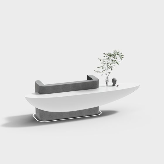 Urban Oasis Reception Desk 3D model
