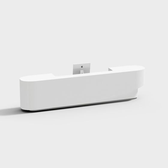 Sleek Reception Desk 3D model