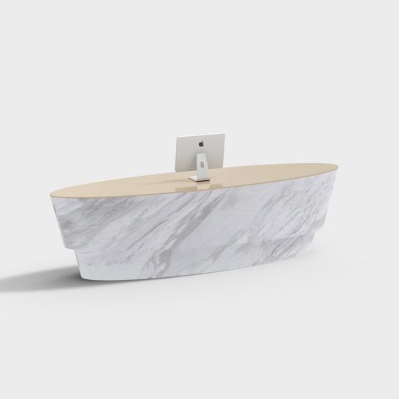 Elegant Office Desk 3D model