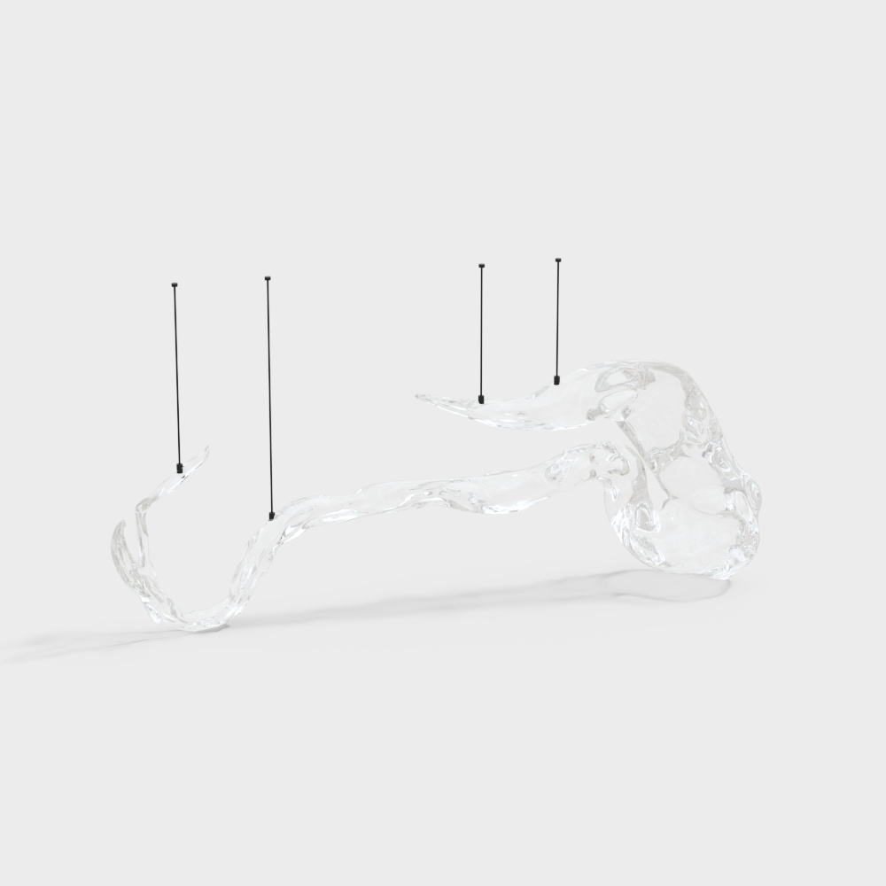 Hotel lobby art chandelier