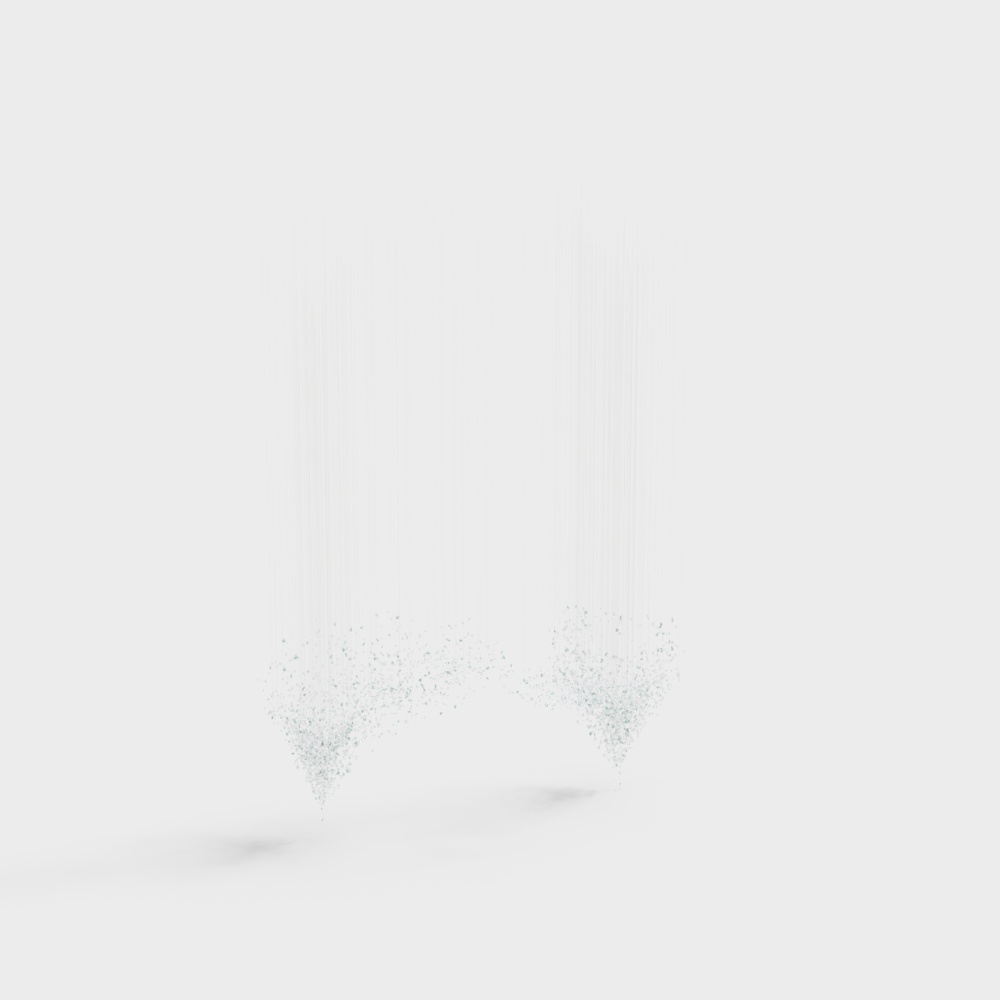 Office building lobby art chandelier