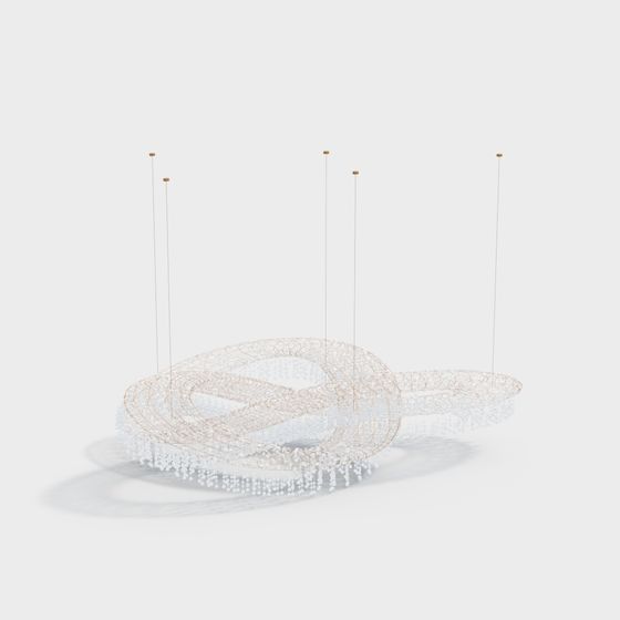 Suspended Art Installation 3D model