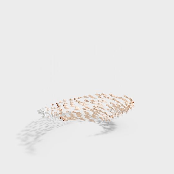 Flowing Metal Bridge 3D model