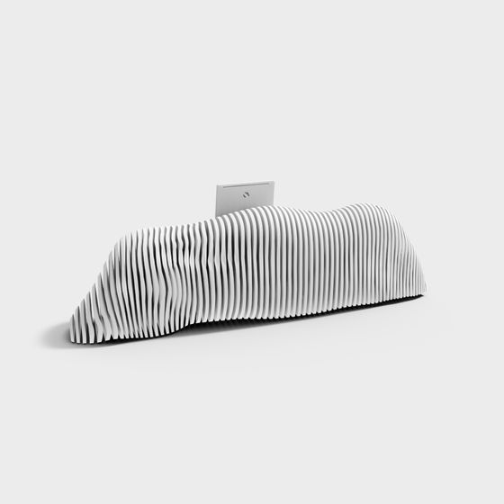 Wavy Bookshelf 3D model