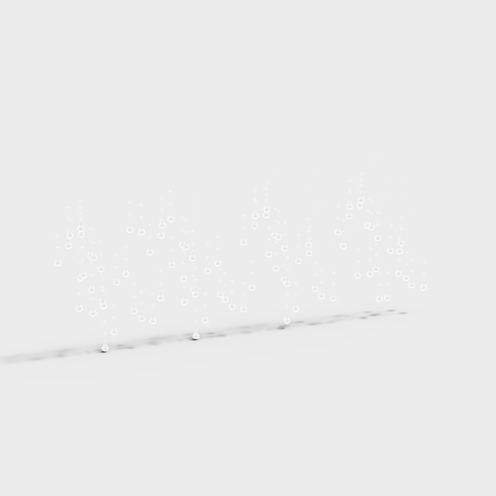 Office building lobby art chandelier