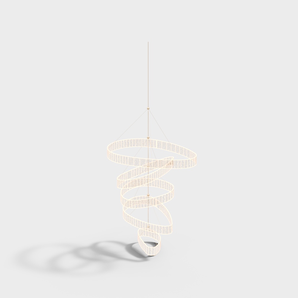 Office building lobby art chandelier