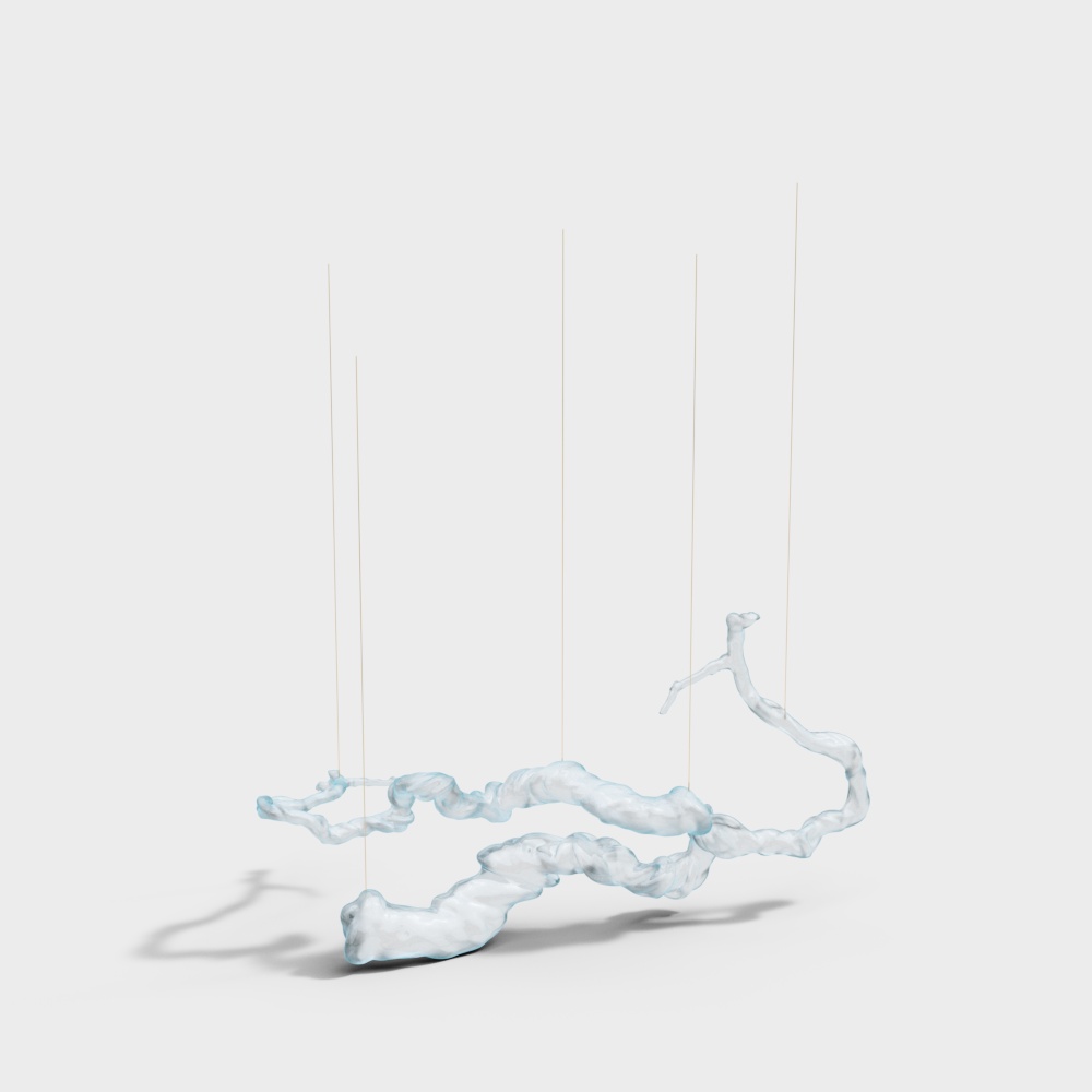 Hotel lobby art chandelier