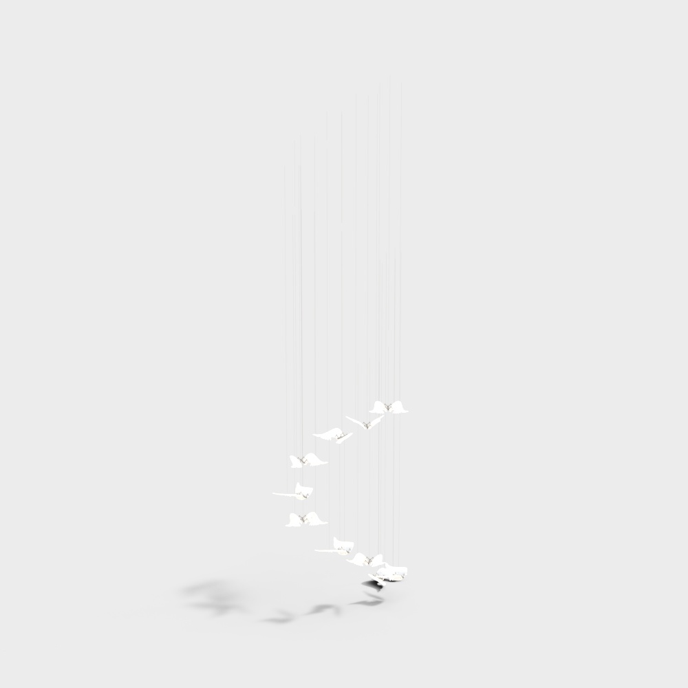 Office building lobby art chandelier