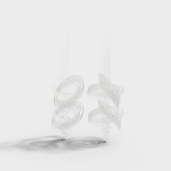 Flowing Dance Shoes 3D model for Creative Projects