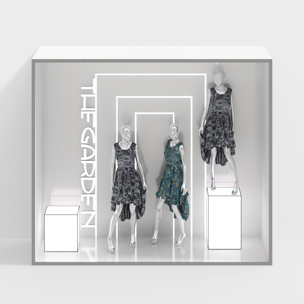 clothing store window