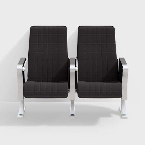 Elegant Low-Polygon Armchair 3D model