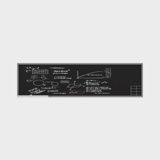 Mathematical Blackboard 3D model