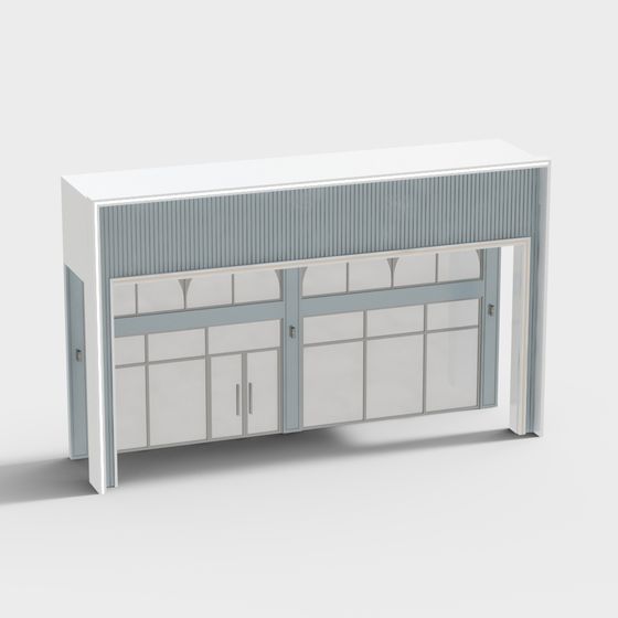 Minimalist Urban Shop 3D model